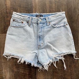 Abercrombie High Rise Jean Shorts